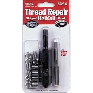 5528-6 – SW ANDERSON Thread Repair Kit, Universal 3/8 Inch-24 Thread Size With 12 Heli-Coil Inserts/ Installation Too...